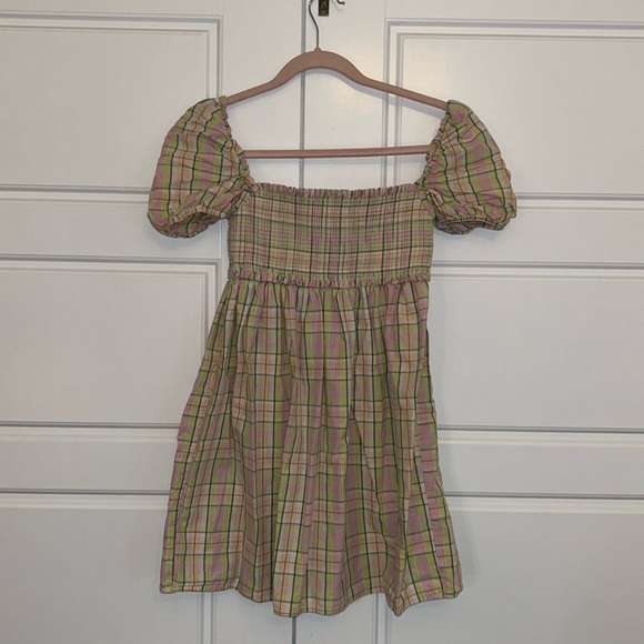 Aritzia SUN-DEH colourful gingham mini dress - Picture 1 of 3